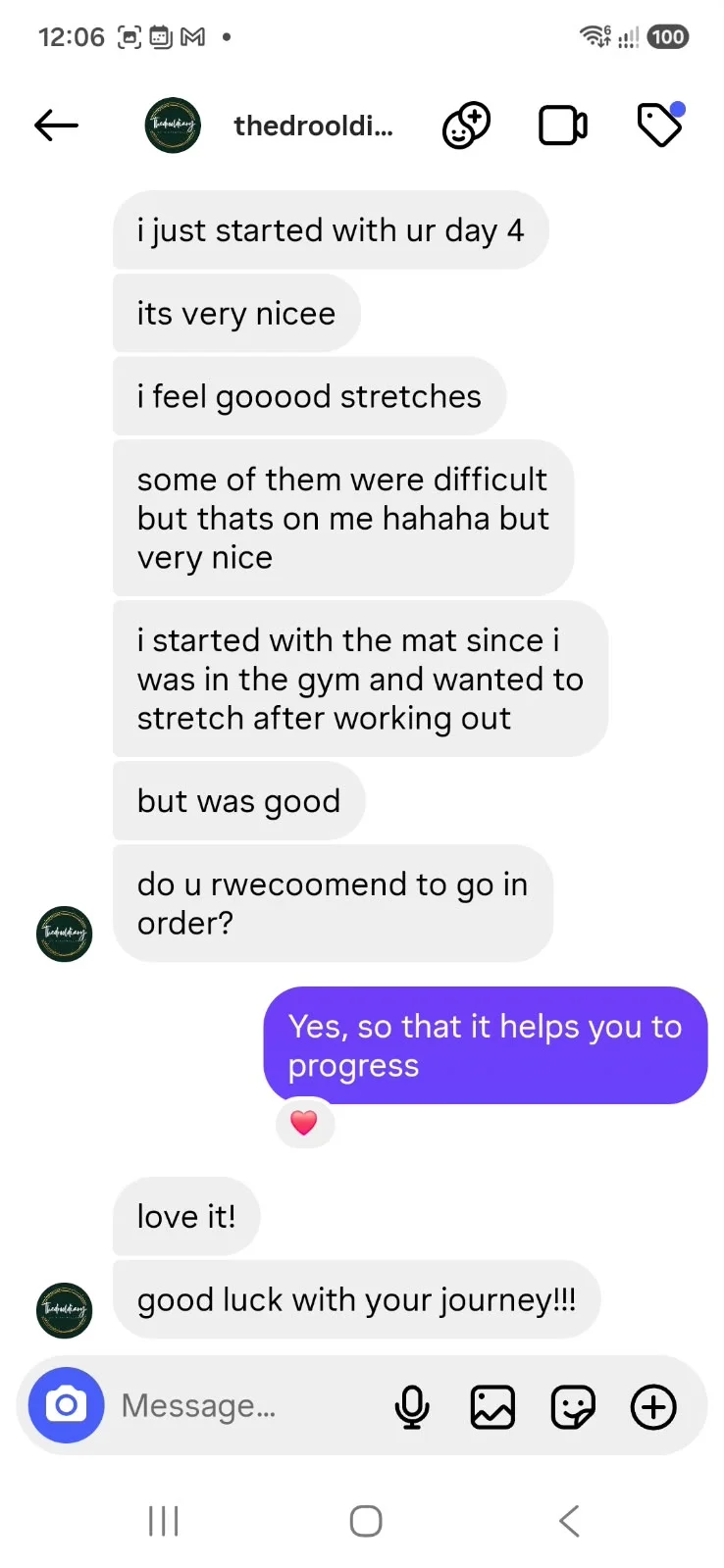 Instagram feedback 1