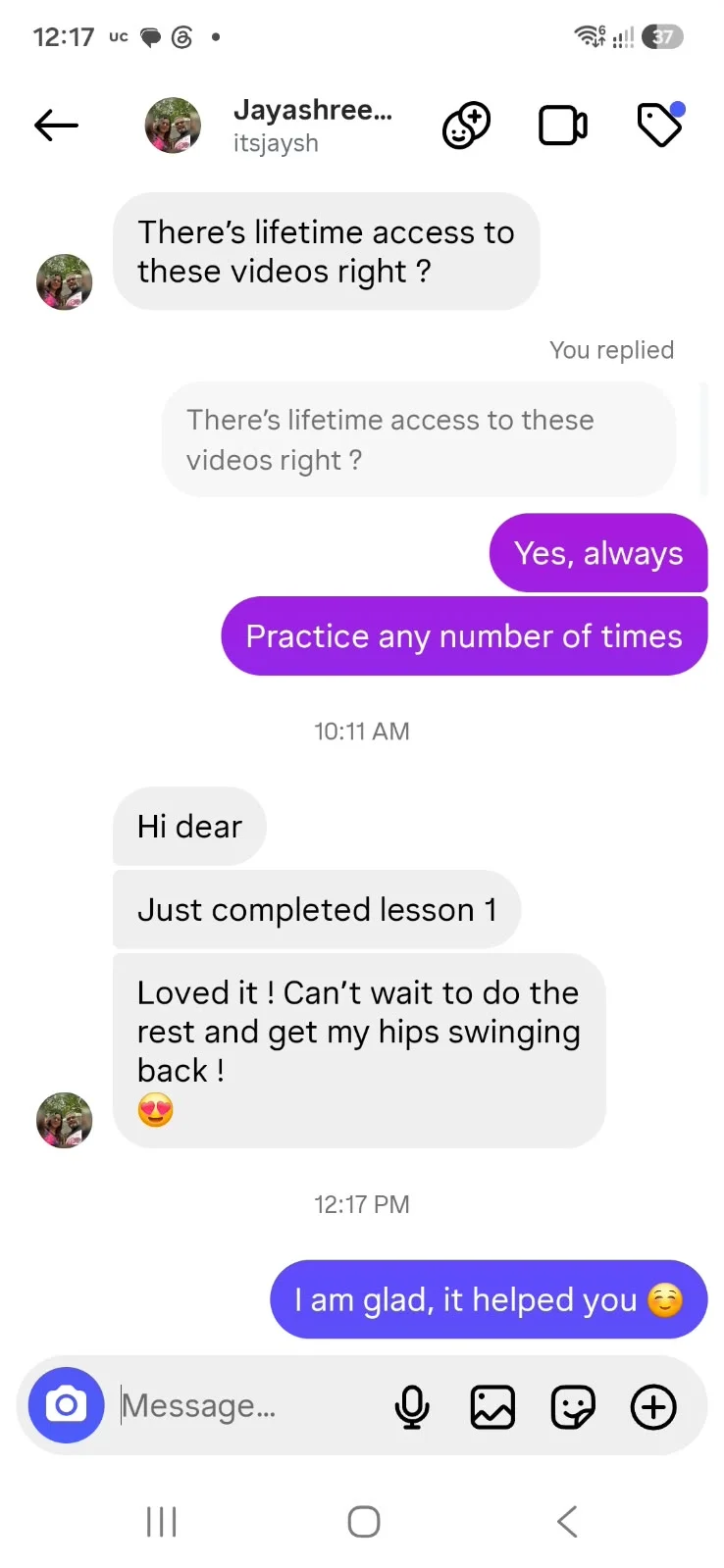 Instagram feedback 3
