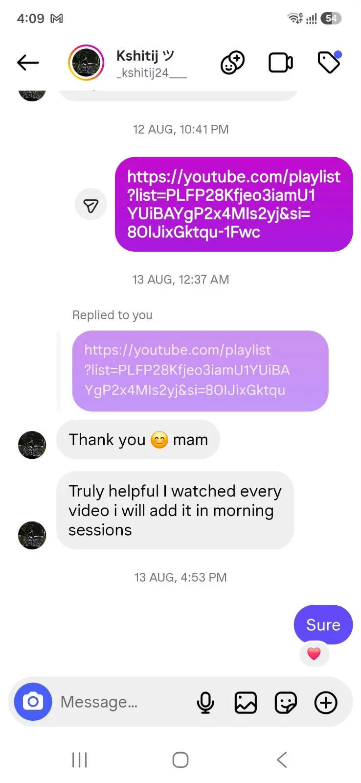 Instagram feedback 7